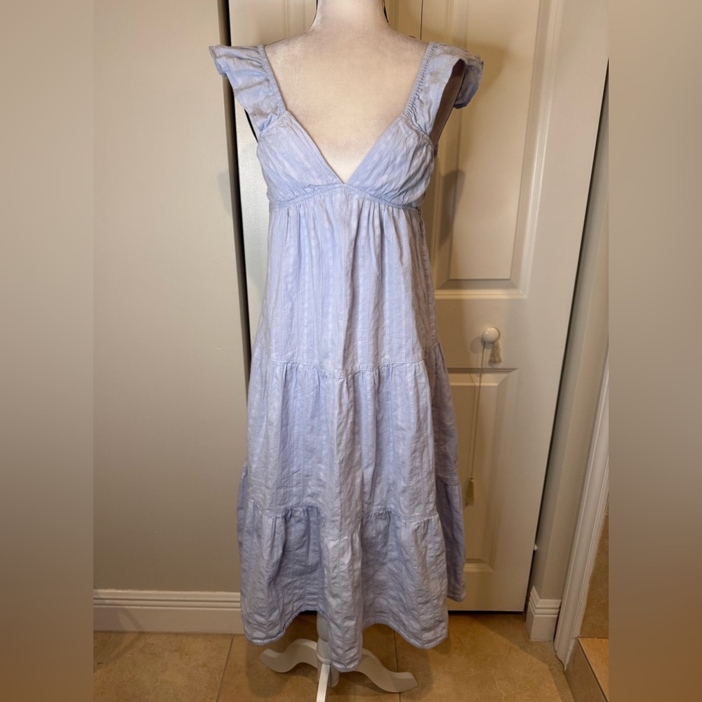 HYFVE Blue Eyelet Smocked Sundress